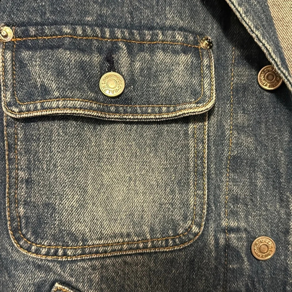 Ralph Lauren Vintage Chore American Flag Denim Jacket M - Picture 4 of 6